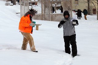 Trompin through the snow