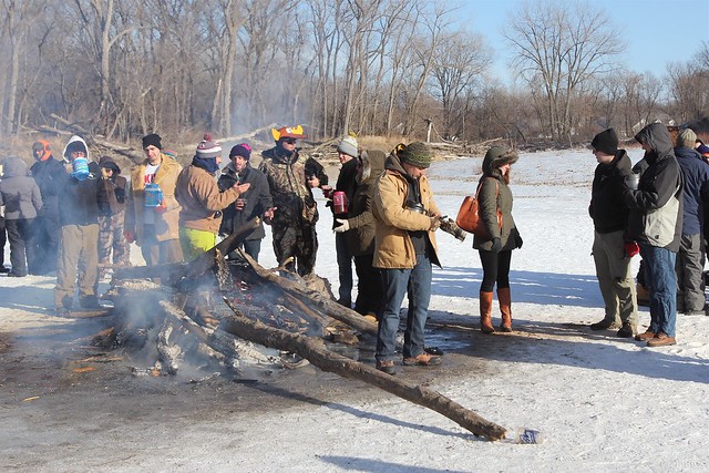 Just another old fashioned Minnesota river bonfire