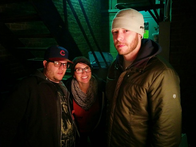 Hangin out in an alley, cool kid style