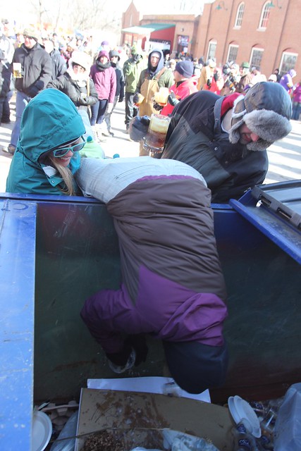 Sorta missing the point behind the whole "bring back 50 glasses for a free beer" thing