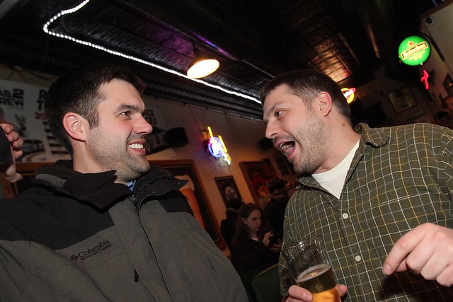 Josh and his buddy at Rodney's