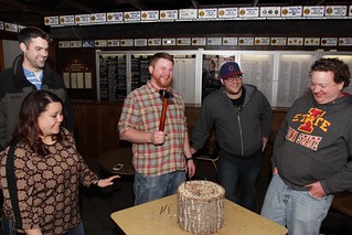 Hammerschlagen time. We brought our own hammer.