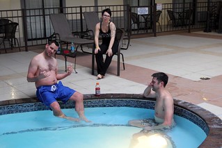 Chuck McGrane - Pre fest hot tubbin