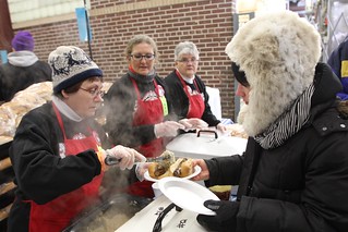 Gettin brats n Kraut with Kari