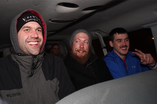 Shuttlin home with some dudes