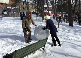 Chuck McGrane - Chuck and Katrina make a snowball