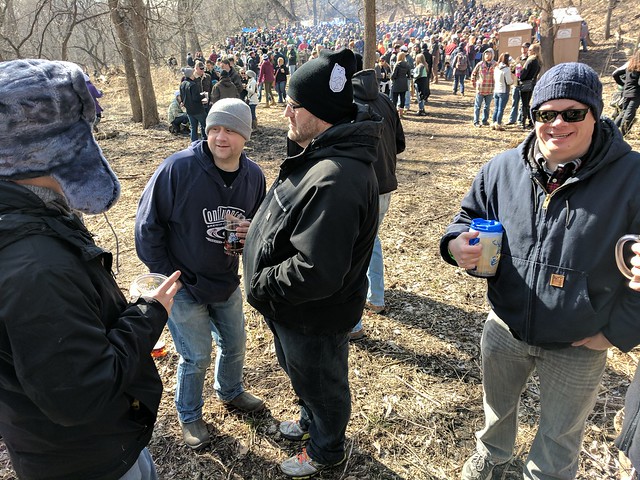 Always just outside the crowd