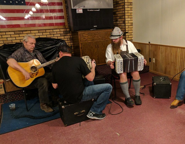 Concertina time at the Legion