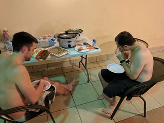 We used to always notice the old people at bock fest had little potlucks at their hotel rooms. We...