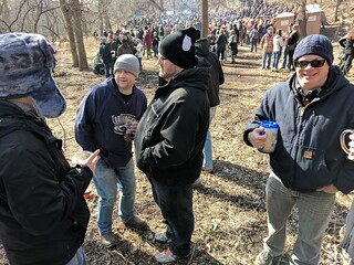 Always just outside the crowd