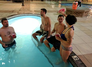 Chuck McGrane - Kickin things off in the hot tub