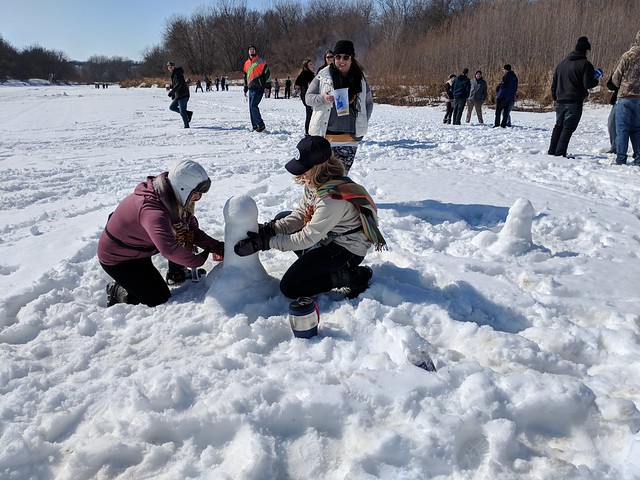 These ladies were making lots of little snow penises