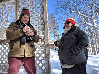 Gettin interviewed by Clay