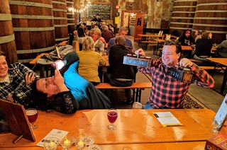 Sampling some funky beers at Starkeller