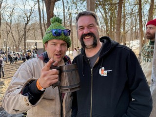 Mustache - "Wait! I know you, Andrew Shay!"