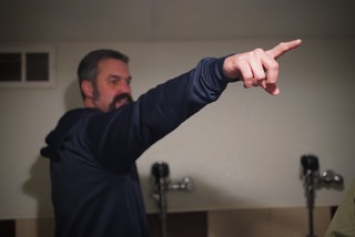 Gettin voted out of the bathroom