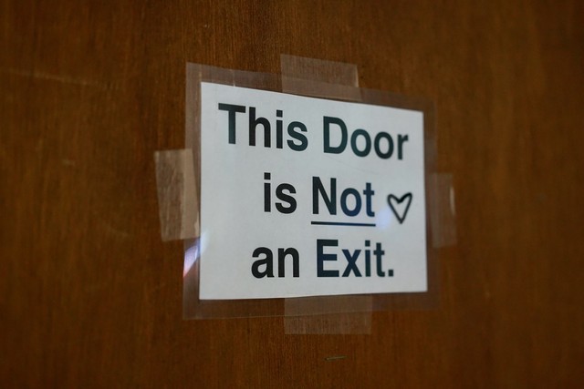 This door is NOT an Exit. ❤️