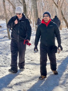 Over the hill and through the woods