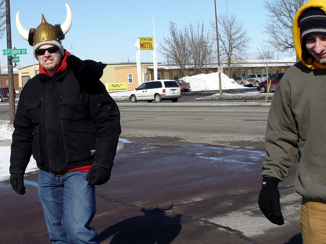 Leaving th New Ulm Motel