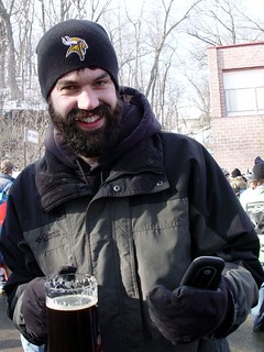 Bock Fest - Trying to use a phone with gloves on