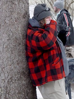 Bock Fest - I just stole a kid's crow.  haha.  yeah.  no, he's pissed. haha.