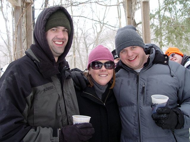 Josh, Monica, and her BF