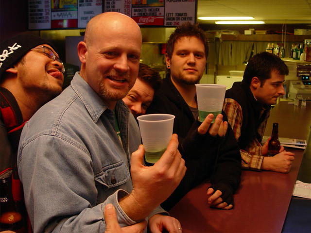 Rico and I never got a 21, so we took a shot to be nice... or something