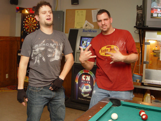 Those were Chuck's hand prints