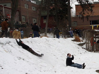 Bock Fest - The dude in front has a flask at a beer fest