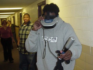 Tech - Justin trying out the virtual wall finder