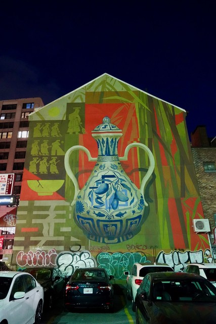 A wild mural in Chinatown