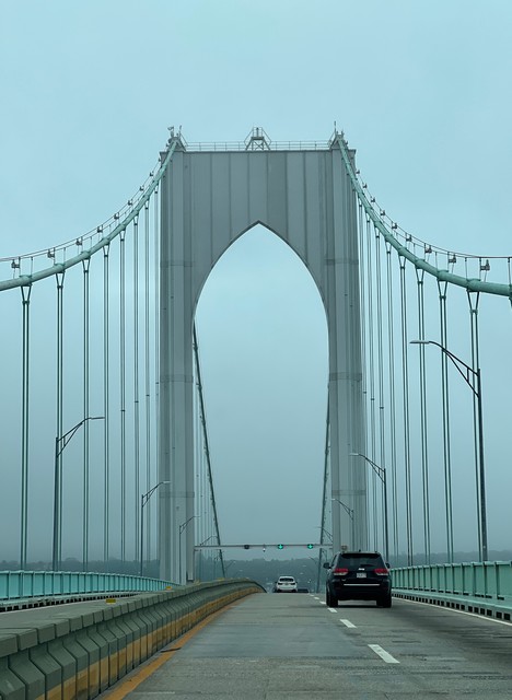 Driving into Newport