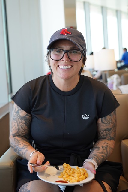 Kari found some Lobster Mac & Cheese in the United Club