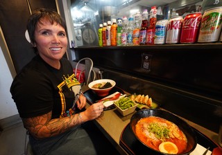 Dinner at a tiny ramen spot in Chinatown