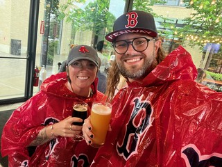 Popped into Trillium tap room for a beer after the game