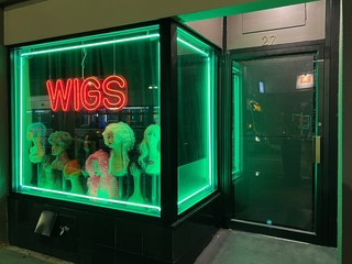 This wig shop is apparently a speakeasy