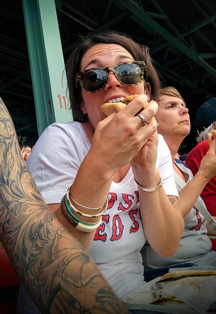 Sausage n onions at Fenway