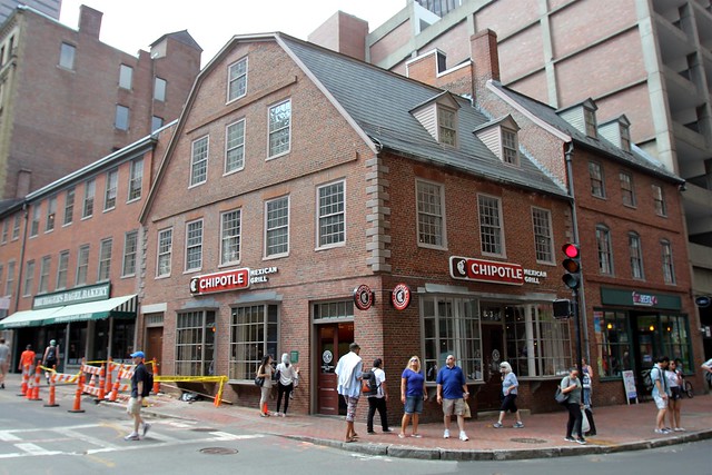 Kari was super stoked to check out the old bookstore... until she found out it was now a Chipotle.