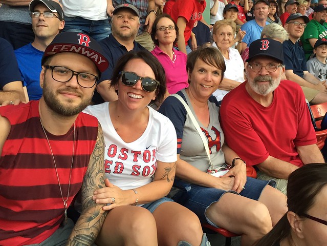 At the Red Sox game