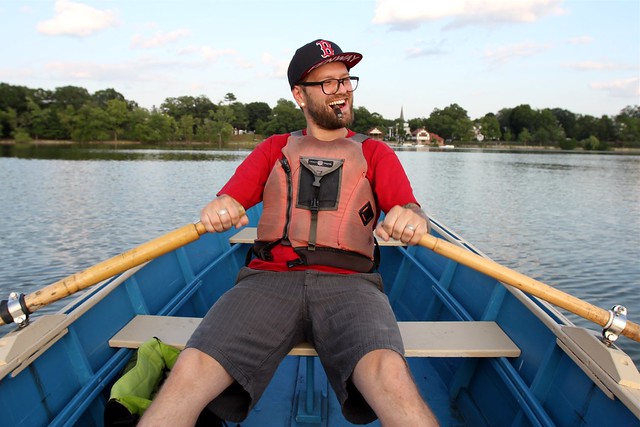 JUST ROWIN THIS BOAT