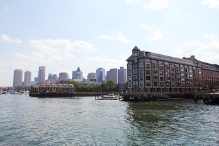 Some housing over the Boston Harbor