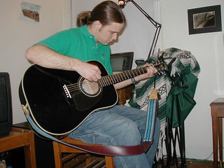 Tom playing guitar