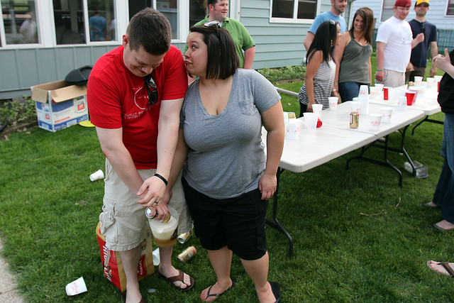 Tricking guests into thinking the expired high life was keg beer