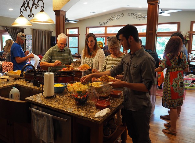 Birthday tacos at Curt and Lorraine's