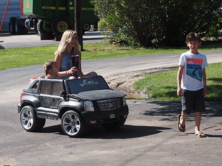 Ashley shows off her Escalade
