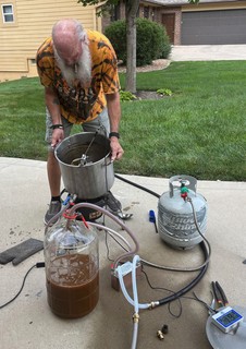 Homebrew - Only serious homebrewers have cigars hanging outta their mouths directly over the wort