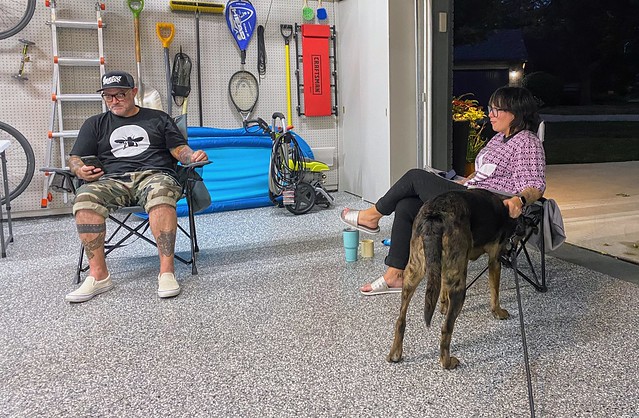 Benny comes out to hang