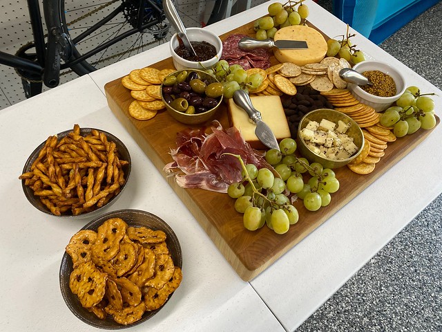 Kari loves putting a good charcuterie together for homebrewing