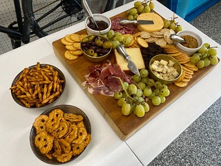 Kari loves putting a good charcuterie together for homebrewing