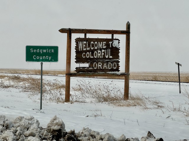 Made it to Colorado. These back roads were sketchy af.